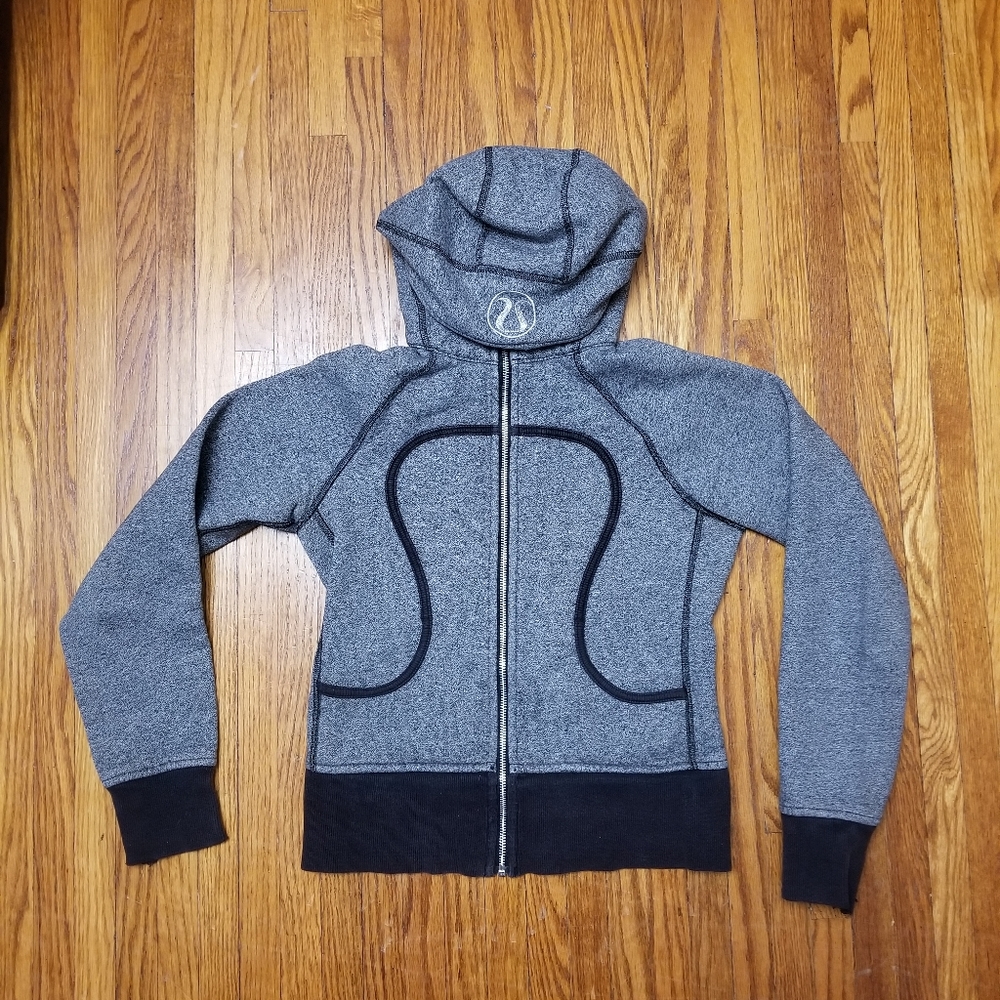 🌸  3/$15 Grey Lululemon Scuba Zip Up Hoodie Women's…